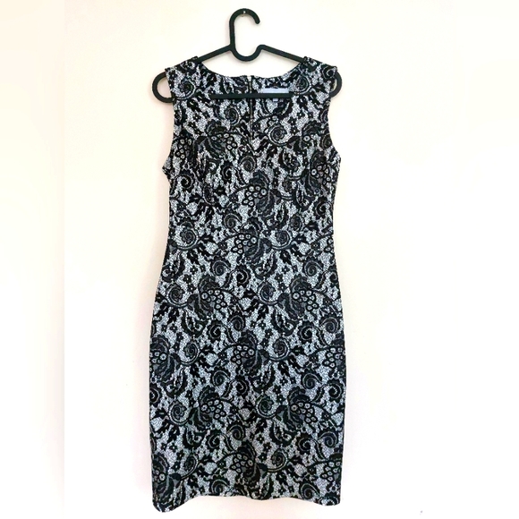 RedHerring Dresses & Skirts - Red Herring Size 10 Lace Damask Pencil Dress